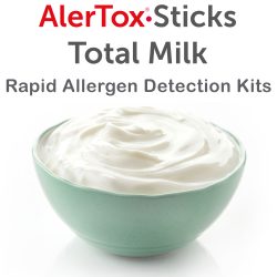 Test for milk protein cross contact with Alertox Sticks Total Milk