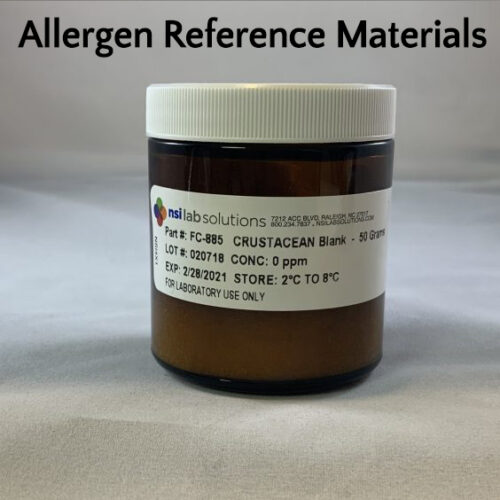 NSI Reference Material for Allergens